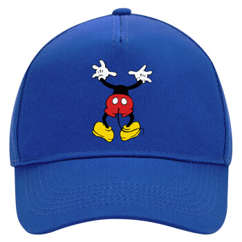 Mickey hide..., Ultimate Adult Hat BLUE, (100% COTTON DRILL, ADULT, UNISEX, ONE SIZE)