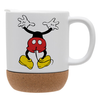 Mickey hide..., Ceramic coffee mug Cork (MAT), 330ml (1pcs)