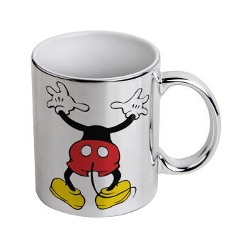 Mickey hide..., Mug ceramic, silver mirror, 330ml