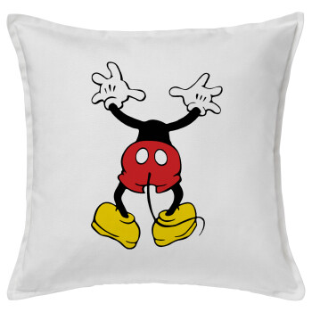 Mickey hide..., Sofa cushion White 50x50cm includes filling