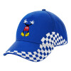 Adult Ultimate BLUE RACING Cap, (100% COTTON DRILL, ADULT, UNISEX, ONE SIZE)