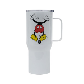 Mickey hide..., Mega Stainless steel Tumbler with lid, double wall 750L