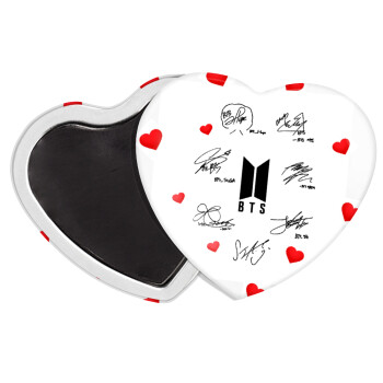BTS signatures, Μαγνητάκι καρδιά (57x52mm)