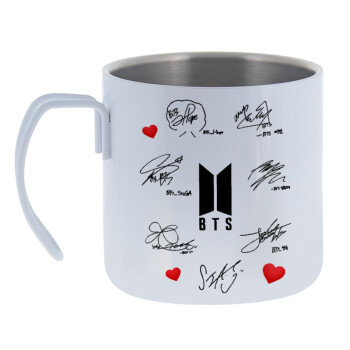 BTS signatures, Mug Stainless steel double wall 400ml