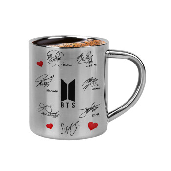 BTS signatures, Double-wall metal cup for espresso (220ml)