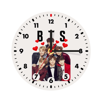BTS hearts, Wooden wall clock (20cm)