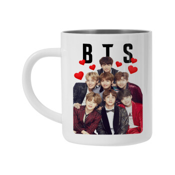 BTS hearts, Mug Stainless steel double wall 450ml