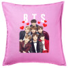 Sofa cushion Pink 50x50cm includes filling