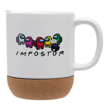 Among US impostor, Ceramic coffee mug Cork (MAT), 330ml (1pcs)