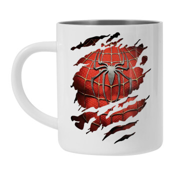 Spiderman cracked, Mug Stainless steel double wall 450ml