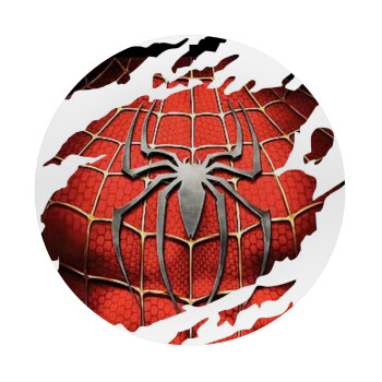 Spiderman cracked, Mousepad Round 20cm