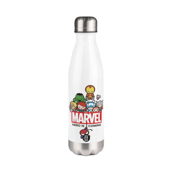 MARVEL, Metal mug thermos White (Stainless steel), double wall, 500ml
