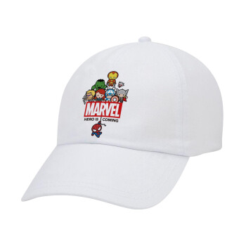 MARVEL, Καπέλο Ενηλίκων Baseball Λευκό 5-φύλλο (POLYESTER, ΕΝΗΛΙΚΩΝ, UNISEX, ONE SIZE)