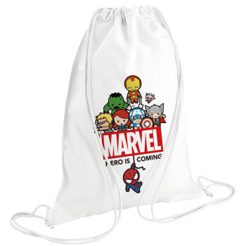 MARVEL, Backpack pouch GYMBAG white (28x40cm)