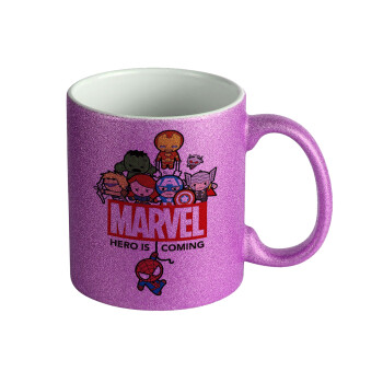 MARVEL, Κούπα Μωβ Glitter που γυαλίζει, κεραμική, 330ml