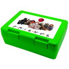 Children's cookie container GREEN 185x128x65mm (BPA free plastic)