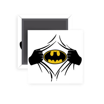 Hero batman, Μαγνητάκι ψυγείου τετράγωνο διάστασης 5x5cm