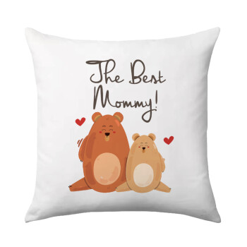 Mothers Day, bears, Sofa cushion 40x40cm includes filling