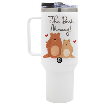 Mothers Day, bears, Mega Tumbler με καπάκι, διπλού τοιχώματος (θερμό) 1,2L