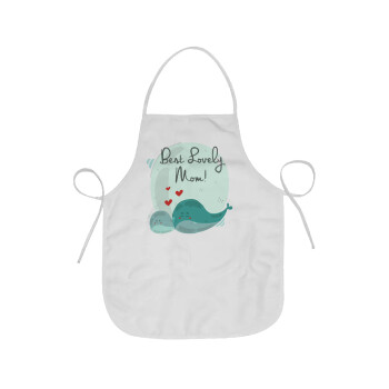 Mothers Day, whales, Chef Apron Short Full Length Adult (63x75cm)