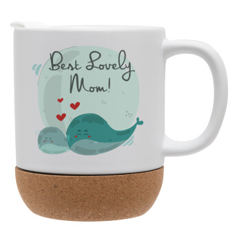 Mothers Day, whales, Ceramic coffee mug Cork (MAT), 330ml (1pcs)