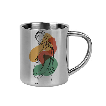 Women pregnant, Mug Stainless steel double wall 300ml