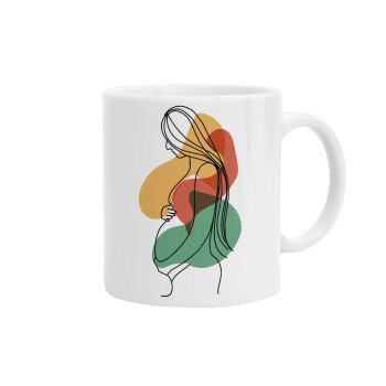 Women pregnant, Ceramic coffee mug, 330ml (1pcs)