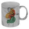 Mug ceramic marble style, 330ml