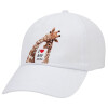 Adult Baseball Cap White 5-panel (POLYESTER, ADULT, UNISEX, ONE SIZE)