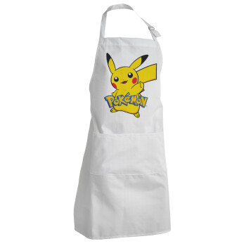 Pokemon pikachu, Adult Chef Apron (with sliders and 2 pockets)