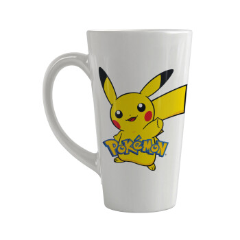 Pokemon pikachu, Κούπα κωνική Latte Μεγάλη, κεραμική, 450ml