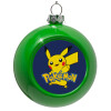 Green Christmas tree ornament bauble 8cm