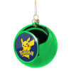 Green Christmas tree ornament ball 8cm