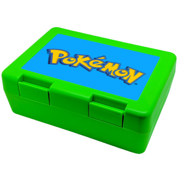 Pokemon, Children's cookie container GREEN 185x128x65mm (BPA free plastic)