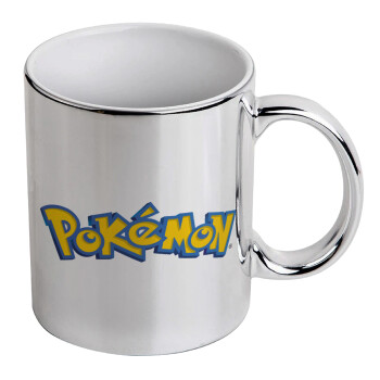 Pokemon, Mug ceramic, silver mirror, 330ml