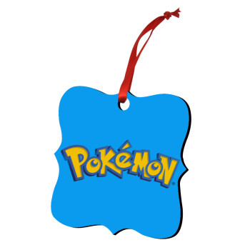 Pokemon, Christmas ornament polygon wooden 7.5cm