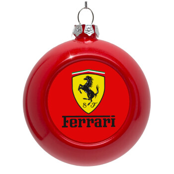 Ferrari S.p.A., Red Christmas tree ornament bauble 8cm