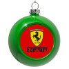 Green Christmas tree ornament bauble 8cm