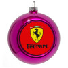 Purple Christmas tree ornament bauble 8cm