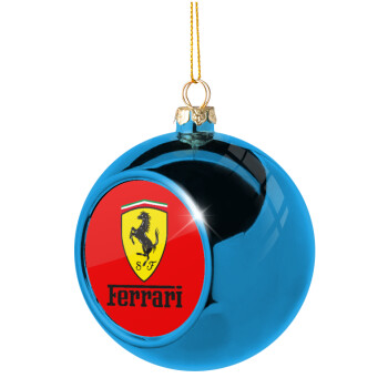 Ferrari S.p.A., Blue Christmas tree ball ornament 8cm