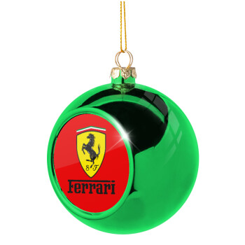 Ferrari S.p.A., Green Christmas tree ornament ball 8cm