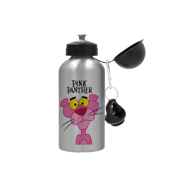 Pink Panther cartoon, Metallic water jug, Silver, aluminum 500ml