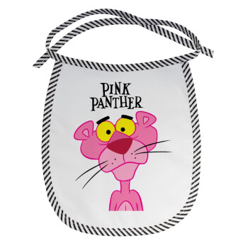 Pink Panther cartoon, Σαλιάρα μωρού αλέκιαστη με κορδόνι Μαύρη