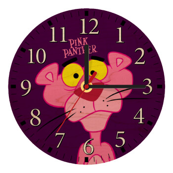 Pink Panther cartoon, Ρολόι τοίχου ξύλινο plywood (20cm)