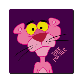 Pink Panther cartoon, Τετράγωνο μαγνητάκι ξύλινο 6x6cm