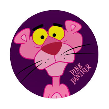 Pink Panther cartoon, Mousepad Round 20cm