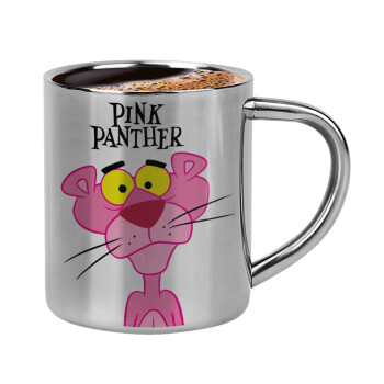 Pink Panther cartoon, Double-wall metal cup for espresso (220ml)