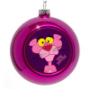 Purple Christmas tree ornament bauble 8cm