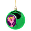 Green Christmas tree ornament ball 8cm