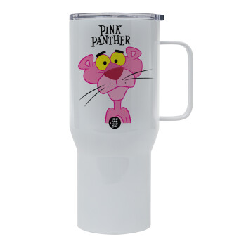 Pink Panther cartoon, Mega Stainless steel Tumbler with lid, double wall 750L